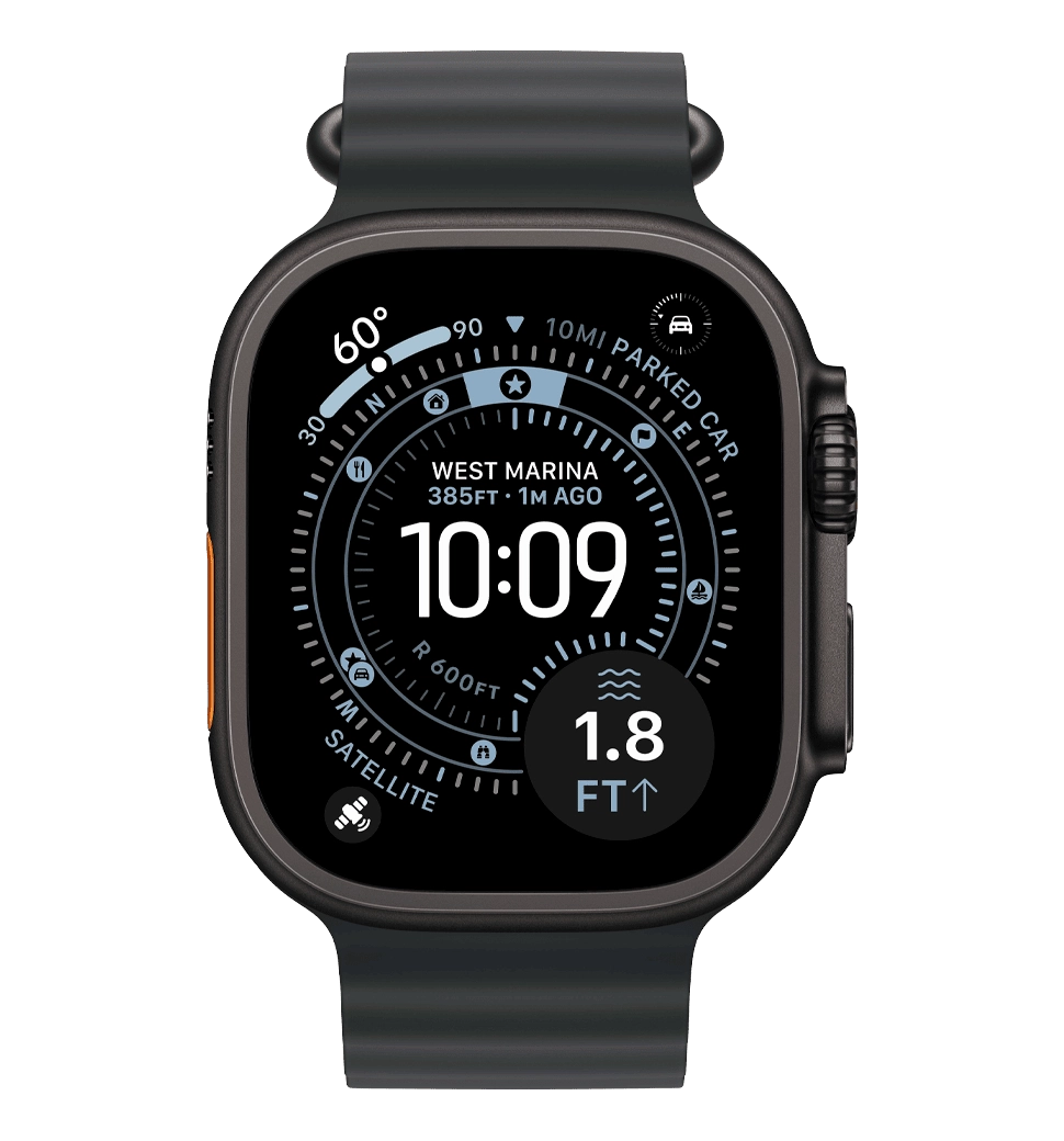 Apple Watch Ultra 3 GPS + Cellular 49mm Black Titanium Case with Black Ocean Band (MF0J4QP/A)